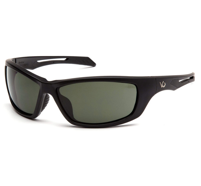 Захисні окуляри Venture Gear Tactical Howitzer Black (forest gray) Anti-Fog, чорно-зелені в чорній оправі