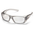 Окуляри Pyramex Emerge T-Gray (clear) RX-able, прозорі в напівпрозорій сірій оправі