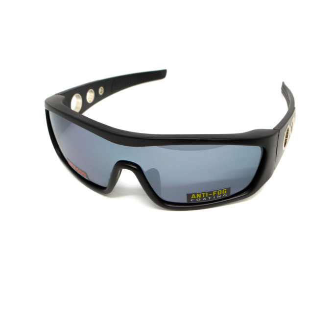Окуляри захисні Global Vision Rivet (silver mirror) Anti-Fog, дзеркальні сірі