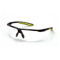 Окуляри захисні Pyramex Flex-Lyte Black-Lime (clear), прозорі в чорно-лаймовій оправі