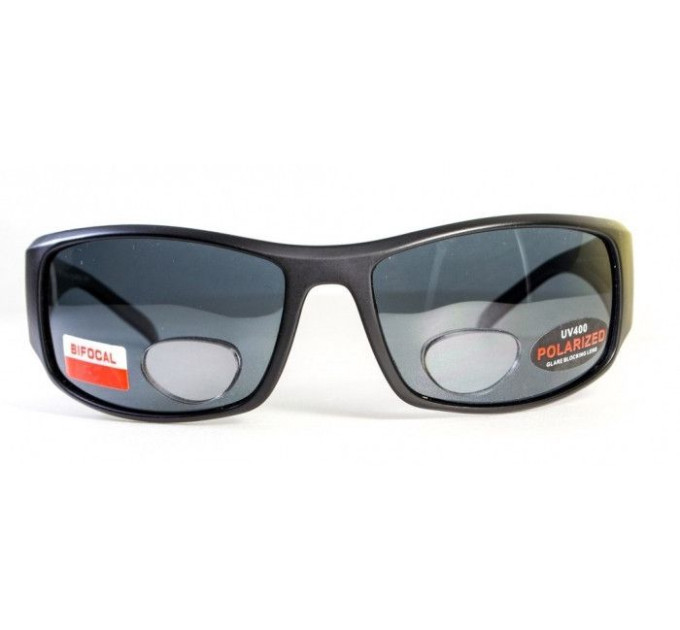 Біфокальні поляризаційні окуляри BluWater Bifocal-1 (+2.0) Polarized (gray) сірі