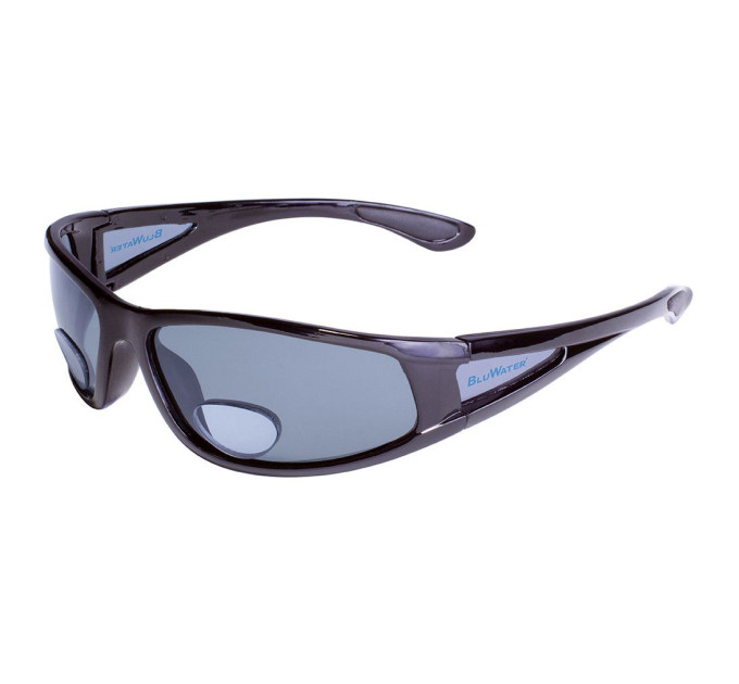 Біфокальні поляризаційні окуляри BluWater Bifocal-3 (+1.5) Polarized (gray) сірі
