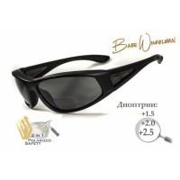 Біфокальні поляризаційні захисні окуляри 3в1 BluWater Winkelman-2 (+1.5) Polarize (gray) сірі
