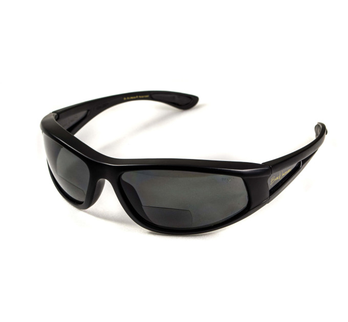 Біфокальні поляризаційні захисні окуляри 3в1 BluWater Winkelman-2 (+2.5) Polarize (gray) сірі