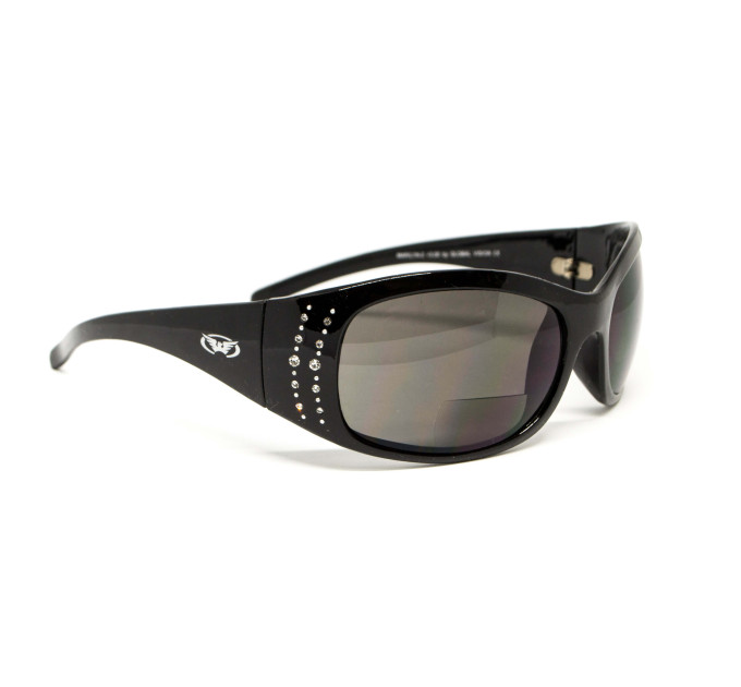 Окуляри біфокальні (захисні) Global Vision Marilyn-2 Bifocal (gray +2.5), сірі з діоптріями +2.5