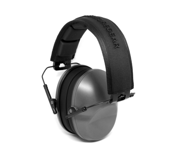 Навушники протишумні захисні Venture Gear VGPM9010C (захист слуху NRR 24 дБ, беруші в комплекті), сірі