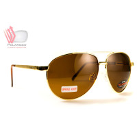 Окуляри поляризаційні BluWater AirForce Gold Polarized (brown), коричневі в золотистій оправі Окуляри поляризаційні BluWater AirForce Gold Polarized (brown), коричневі в золотистій оправі