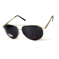 Окуляри поляризаційні BluWater AirForce Silver Polarized (gray), чорні лінзи в металевій оправі Окуляри поляризаційні BluWater AirForce Silver Polarized (gray), чорні лінзи в металевій оправі