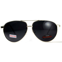 Окуляри поляризаційні BluWater AirForce Silver Polarized (gray), чорні лінзи в металевій оправі Окуляри поляризаційні BluWater AirForce Silver Polarized (gray), чорні лінзи в металевій оправі