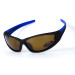 Окуляри поляризаційні BluWater Daytona-4 Polarized (brown) коричневі в чорно-синій оправі