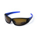 Окуляри поляризаційні BluWater Daytona-4 Polarized (brown) коричневі в чорно-синій оправі