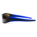 Окуляри поляризаційні BluWater Daytona-4 Polarized (brown) коричневі в чорно-синій оправі