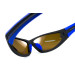 Окуляри поляризаційні BluWater Daytona-4 Polarized (brown) коричневі в чорно-синій оправі