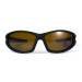 Окуляри поляризаційні BluWater Daytona-4 Polarized (brown) коричневі в чорно-синій оправі