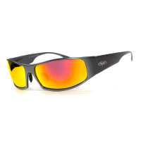 Окуляри захисні відкриті Global Vision BAD-ASS-1 GunMetal (G-Tech™ red) червоні дзеркальні Окуляри захисні відкриті Global Vision BAD-ASS-1 GunMetal (G-Tech™ red) червоні дзеркальні