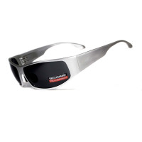 Окуляри захисні відкриті Global Vision BAD-ASS-1 Silver (gray) сірі Окуляри захисні відкриті Global Vision BAD-ASS-1 Silver (gray) сірі