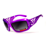 Окуляри захисні Global Vision Passion Purple (gradient smoke) сірі з градієнтом