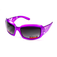 Окуляри захисні Global Vision Passion Purple (gradient smoke) сірі з градієнтом