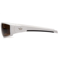 Окуляри захисні відкриті Venture Gear Pagosa White (bronze) коричневі