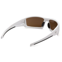 Окуляри захисні відкриті Venture Gear Pagosa White (bronze) коричневі