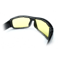 Окуляри захисні із ущільнювачем Global Vision Italiano-Plus (yellow) жовті