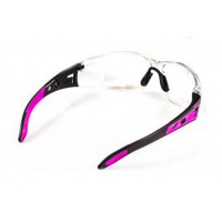 Окуляри захисні із ущільнювачем Global Vision Pink-IT (clear) прозорі