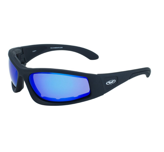Очки защитные с уплотнителем Global Vision Triumphant (G-Tech™ blue) синие зеркальные