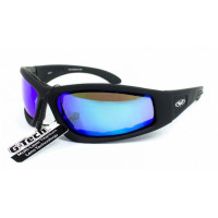 Окуляри захисні із ущільнювачем Global Vision Triumphant (G-Tech™ blue) сині дзеркальні