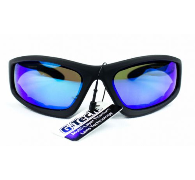 Очки защитные с уплотнителем Global Vision Triumphant (G-Tech™ blue) синие зеркальные