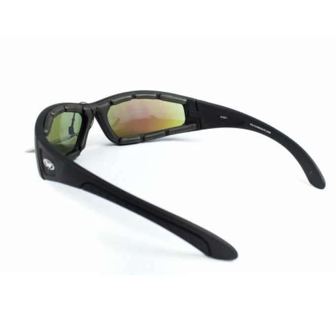 Очки защитные с уплотнителем Global Vision Triumphant (G-Tech™ blue) синие зеркальные