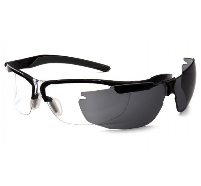 Очки защитные со сменными линзами Pyramex Flex Zone (clear + gray) сменные линзы