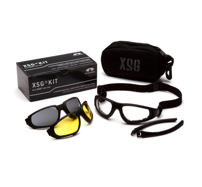Окуляри захисні зі змінними лінзами Pyramex XSG Kit (змінні лінзи), Anti-Fog