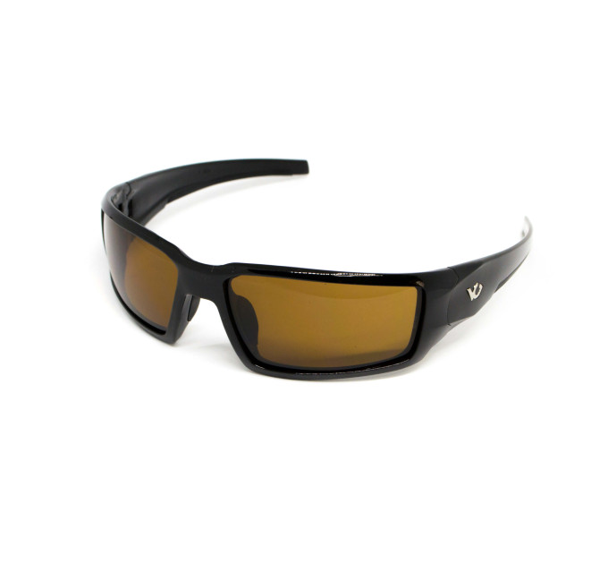 Окуляри захисні Venture Gear Pagosa (bronze) Anti-Fog, коричневі в чорній оправі