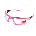 Окуляри захисні з ущільнювачем Global Vision Ruthless Purple (clear) Anti-Fog, прозорі в фіолетовій оправі