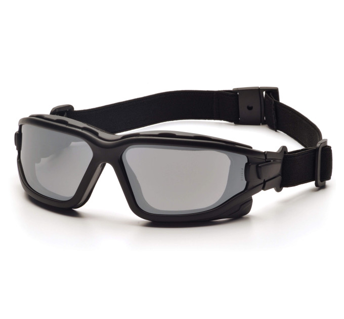 Окуляри захисні з ущільнювачем Pyramex i-Force Slim (silver mirror) Anti-Fog, дзеркальні сірі