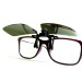 Поляризаційна накладка на окуляри (чорно-зелена)