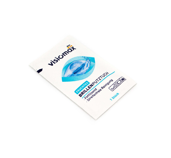 Салфетки влажные для очистки очков "Visiomax"