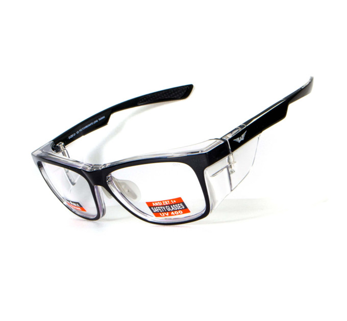 Спортивні оправи під діоптрії Global Vision RX-T Crystal Black (rx-able) (clear) прозорі