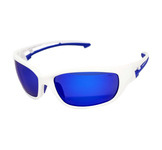 Захисні окуляри з поляризацією BluWater Seaside White Polarized (G-Tech™ blue), дзеркальні сині