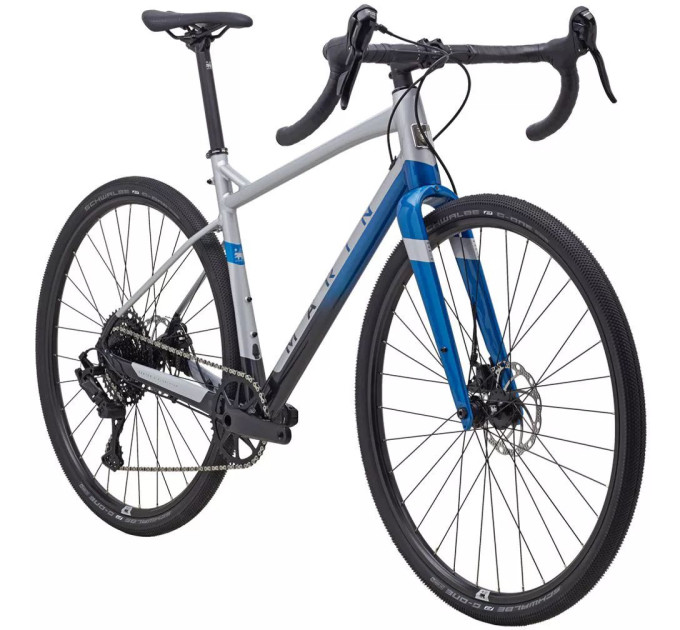 Велосипед 28" Marin GESTALT X10 рама - 58см 2022 Gloss Chrome/Blue/Black