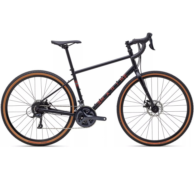 Велосипед 28" Marin FOUR CORNERS рама - L 2022 Satin Black/Red