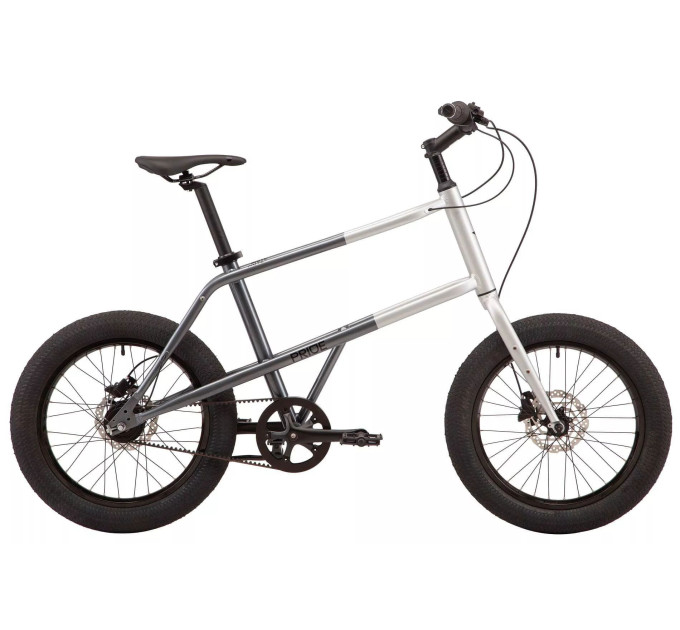 Велосипед 20" Pride MUTE 2.2 2022 GRAY-DARK GRAY