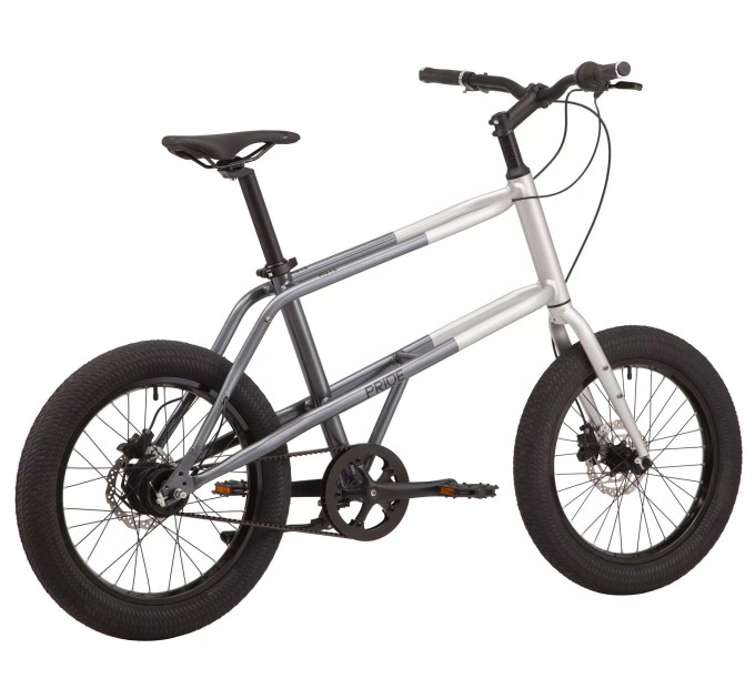 Велосипед 20" Pride MUTE 2.2 2022 GRAY-DARK GRAY