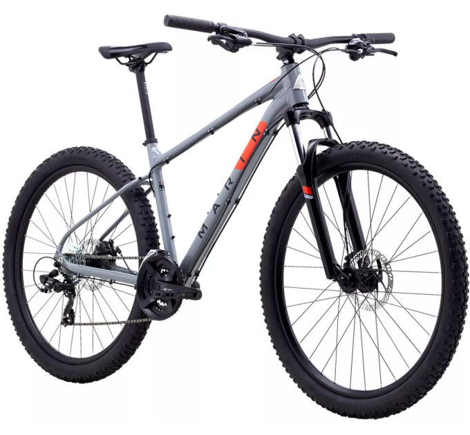 Велосипед 29" Marin BOLINAS RIDGE 1 рама - M 2022 Gloss Grey/Black/Roarange