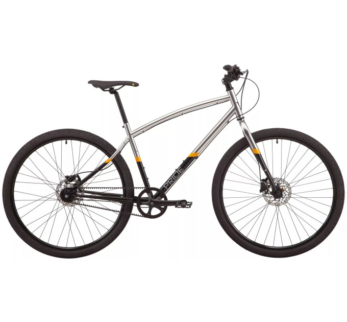 Велосипед 28" Pride ROCKSTEADY 8.3 рама - L 2022 чорно-сірий