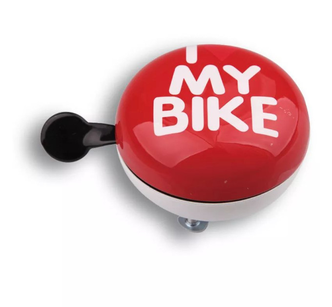Динг-Донг Green Cycle GBL-458 I love my bike диаметр 80мм красный