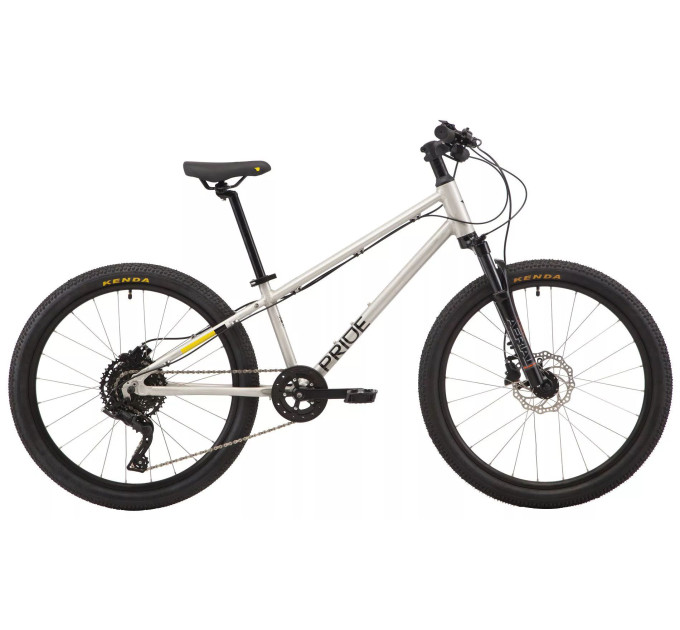 Велосипед 24" Pride GLIDER 4.3 2022, RAW ALL/YELLOW