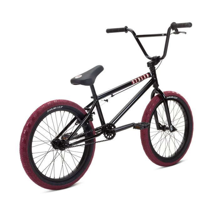 Велосипед 20" Stolen CASINO XL 21.00" 2022 BLACK & BLOOD RED (FM seat)
