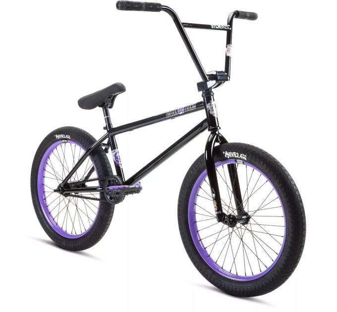 Велосипед 20" Stolen SINNER FC XLT RHD 21.00" 2022 BLACK W/ VIOLET (Pivotal seat)
