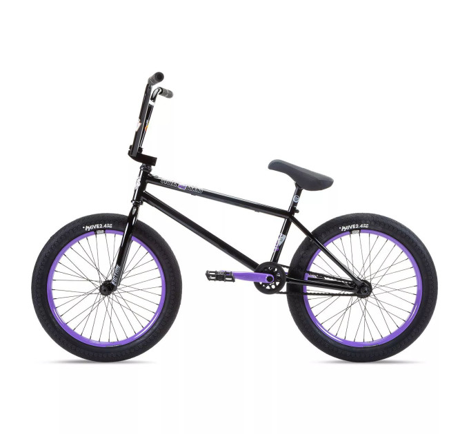 Велосипед 20" Stolen SINNER FC XLT LHD 21.00" 2022 BLACK W/ VIOLET (Pivotal seat)